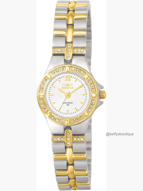 Invicta Swiss Quartz Stainless Steel Watch Crystal Accents main image 5